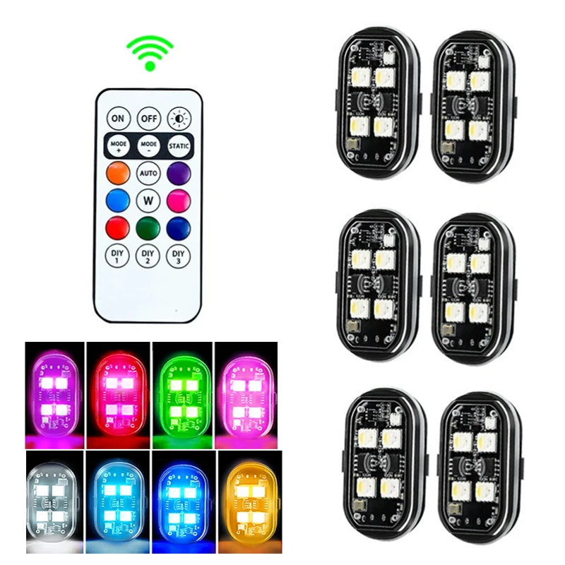 Lampki LED z pilotem, 2 szt., zdjęcie 1
