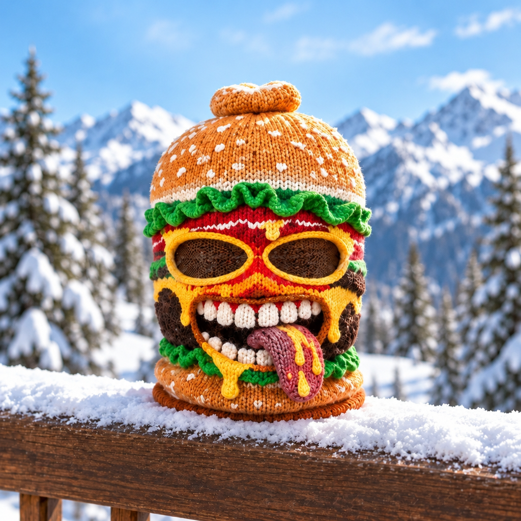 Kominiarka narciarska, wzór Burger