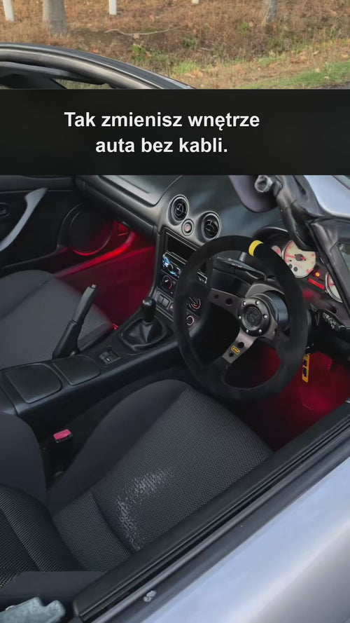 Lampki LED we wnętrzu auta